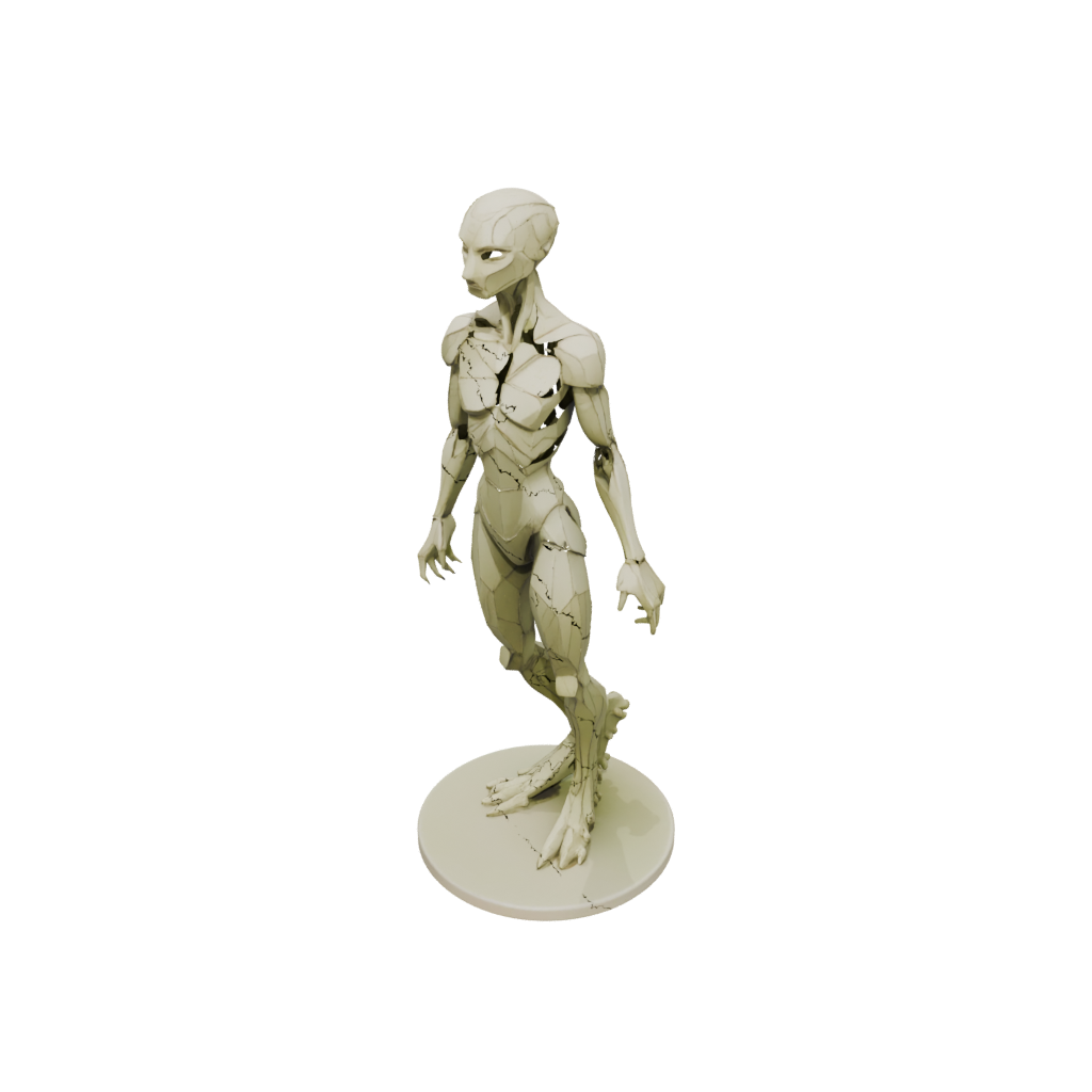 Low-Poly Floral Flexi Newt