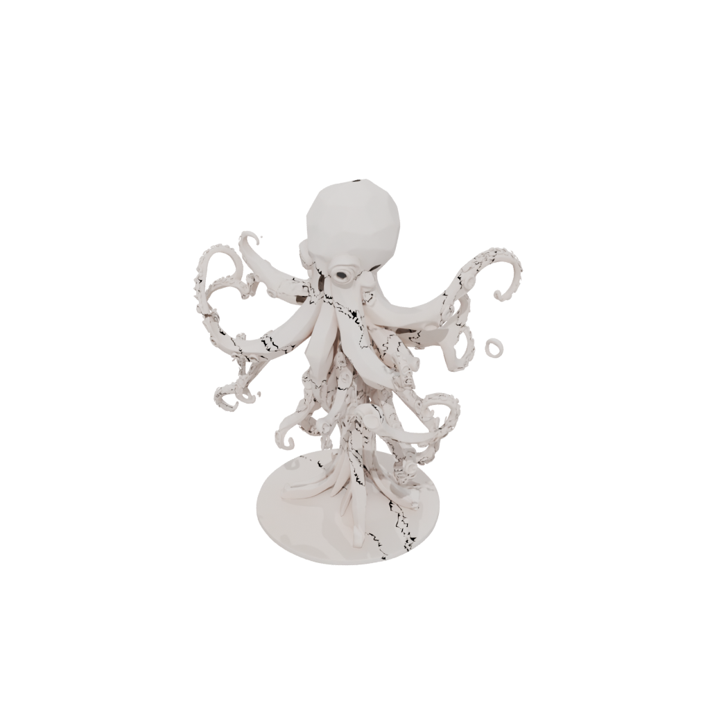 Low-Poly Floral Flexi Octopus
