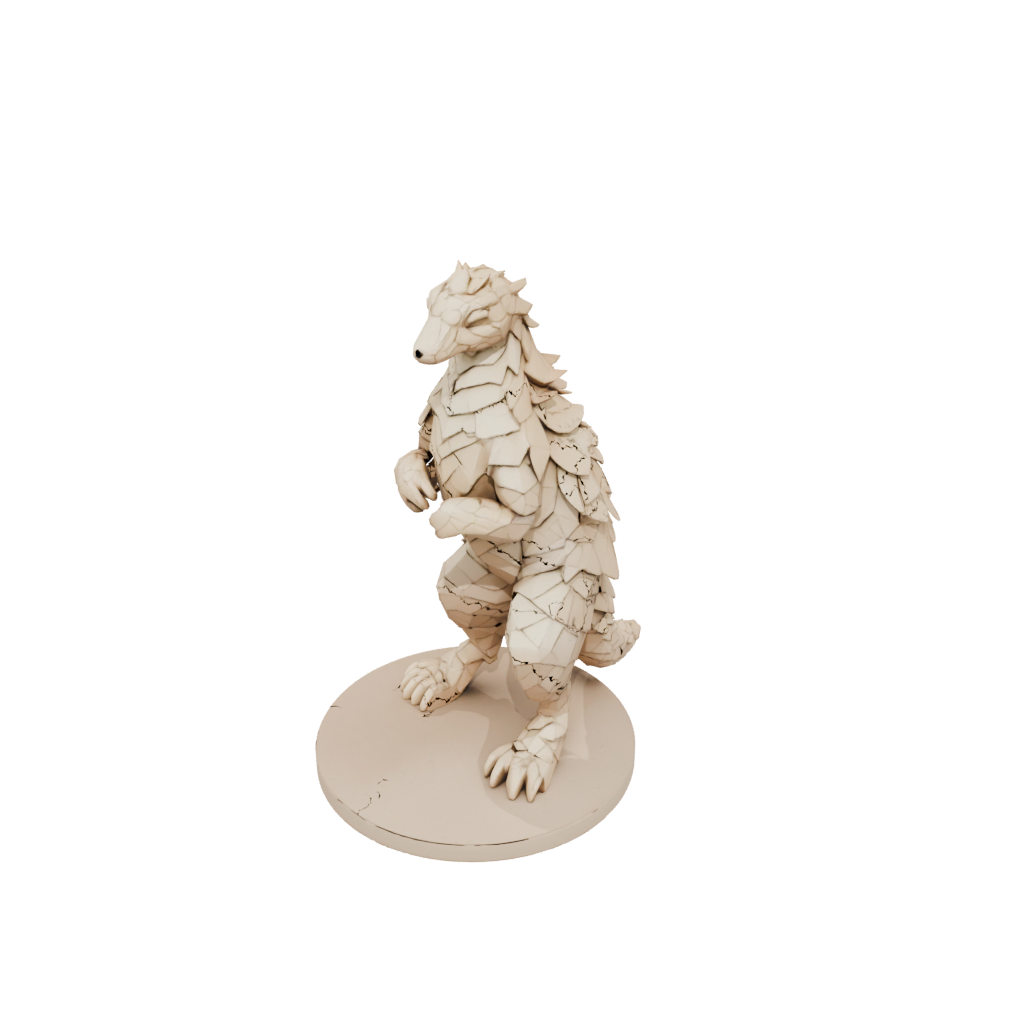 Low-Poly Floral Flexi Pangolin