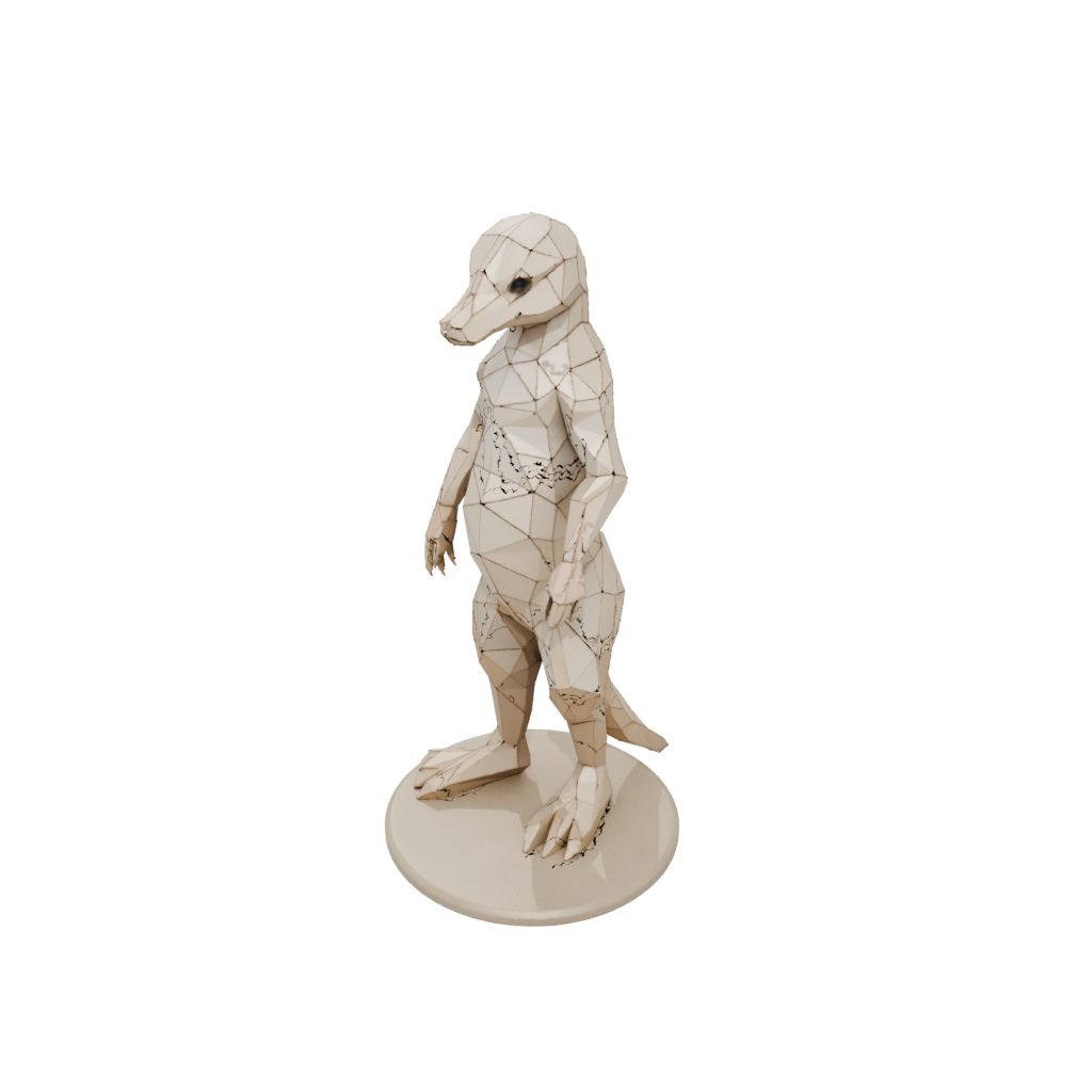 Low-Poly Floral Flexi Platypus