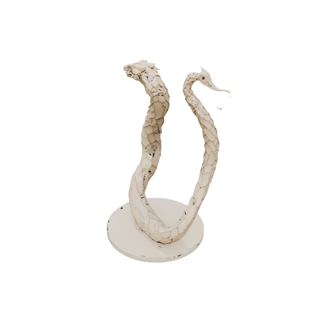 Low-Poly Floral Flexi Rattlesnake