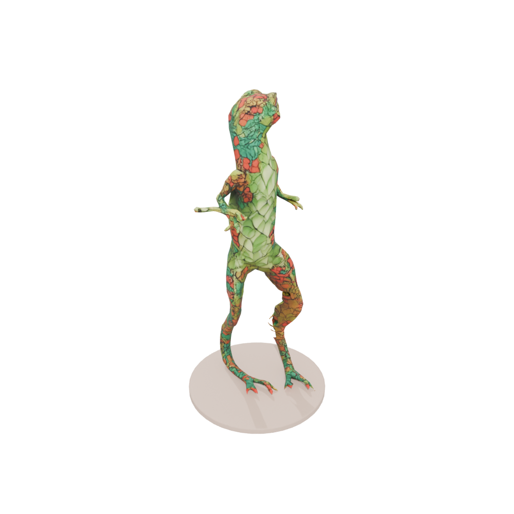 Low-Poly Floral Flexi Salamander