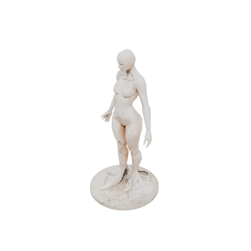 Low-Poly Floral Flexi Stingray