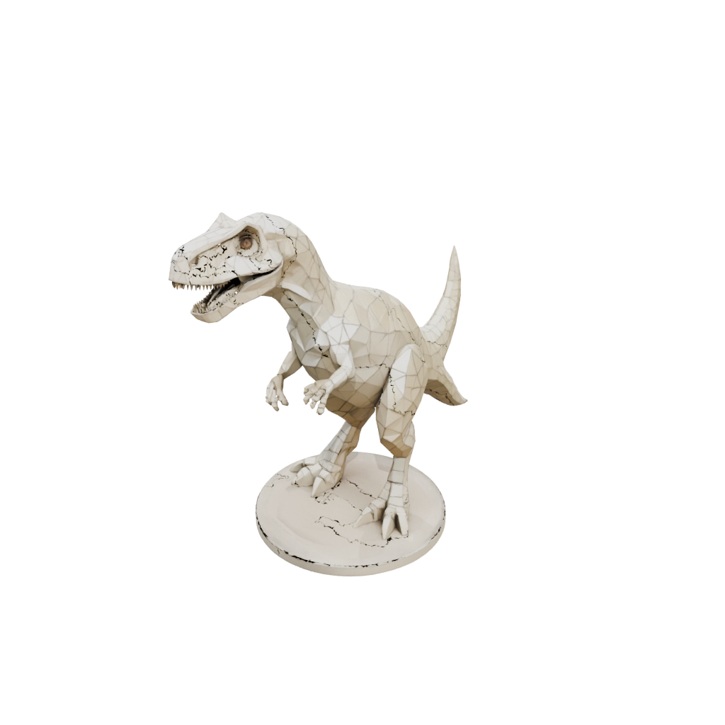 Low-Poly Floral Flexi Tyrannosaurus Rex