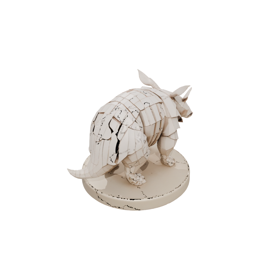 Low-Poly Geo Flexi Armadillo