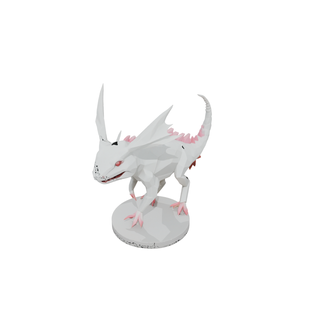 Low-Poly Geo Flexi Axolotl