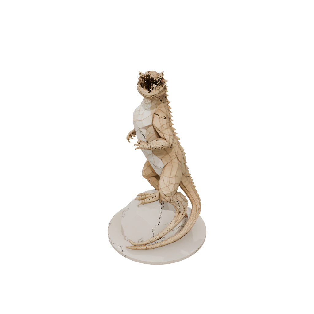 Low-Poly Geo Flexi Bearded Dragon