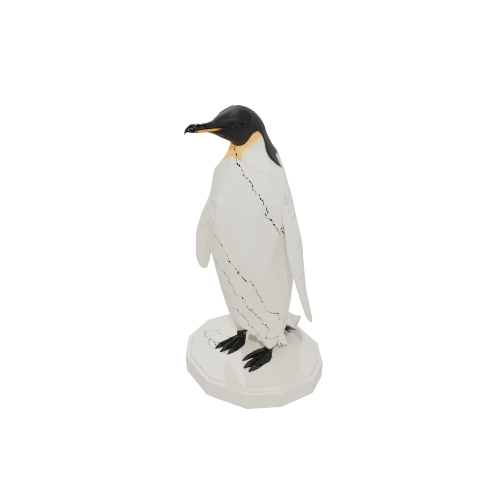 Low-Poly Geo Flexi Emperor Penguin
