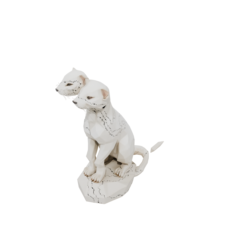 Low-Poly Geo Flexi Ferret
