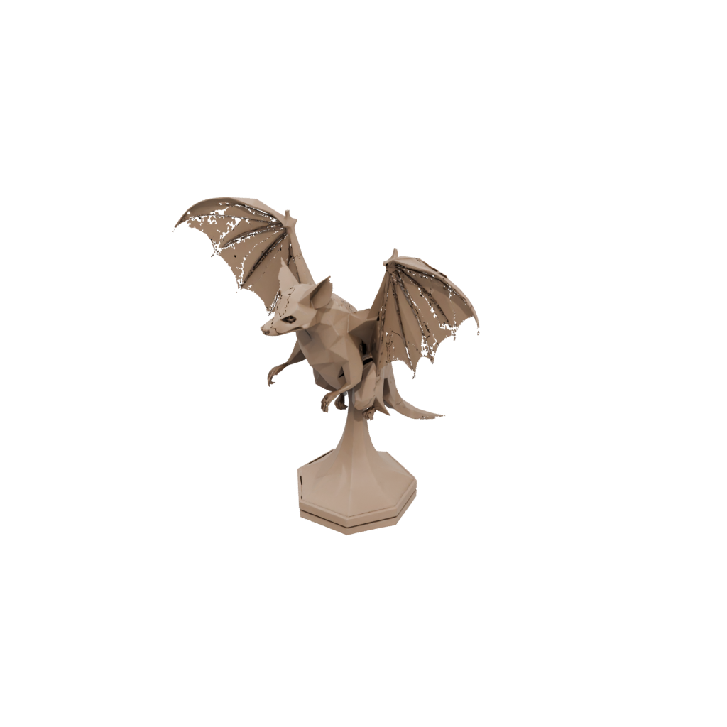 Low-Poly Geo Flexi Fruit Bat