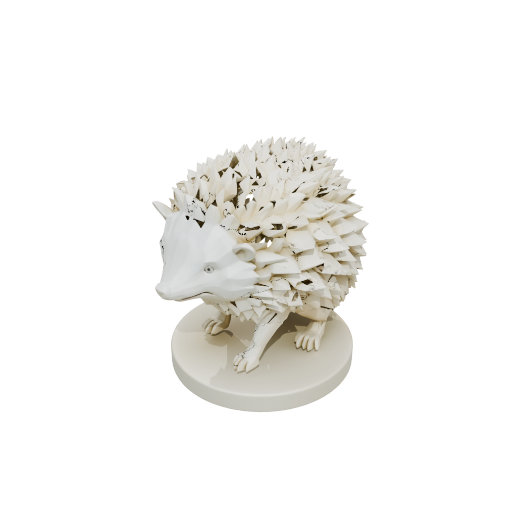 Low-Poly Geo Flexi Hedgehog