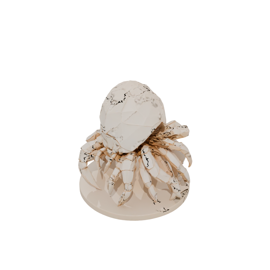 Low-Poly Geo Flexi Hermit Crab