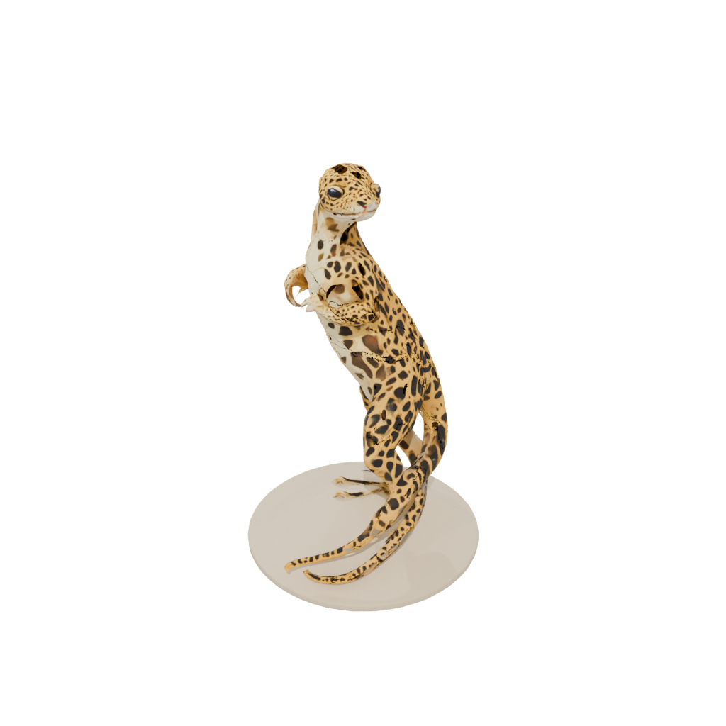 Low-Poly Geo Flexi Leopard Gecko