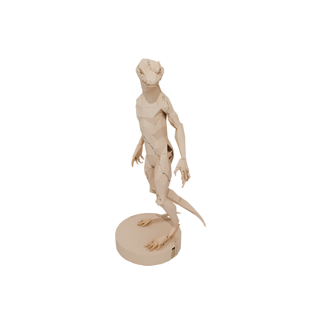 Low-Poly Geo Flexi Newt