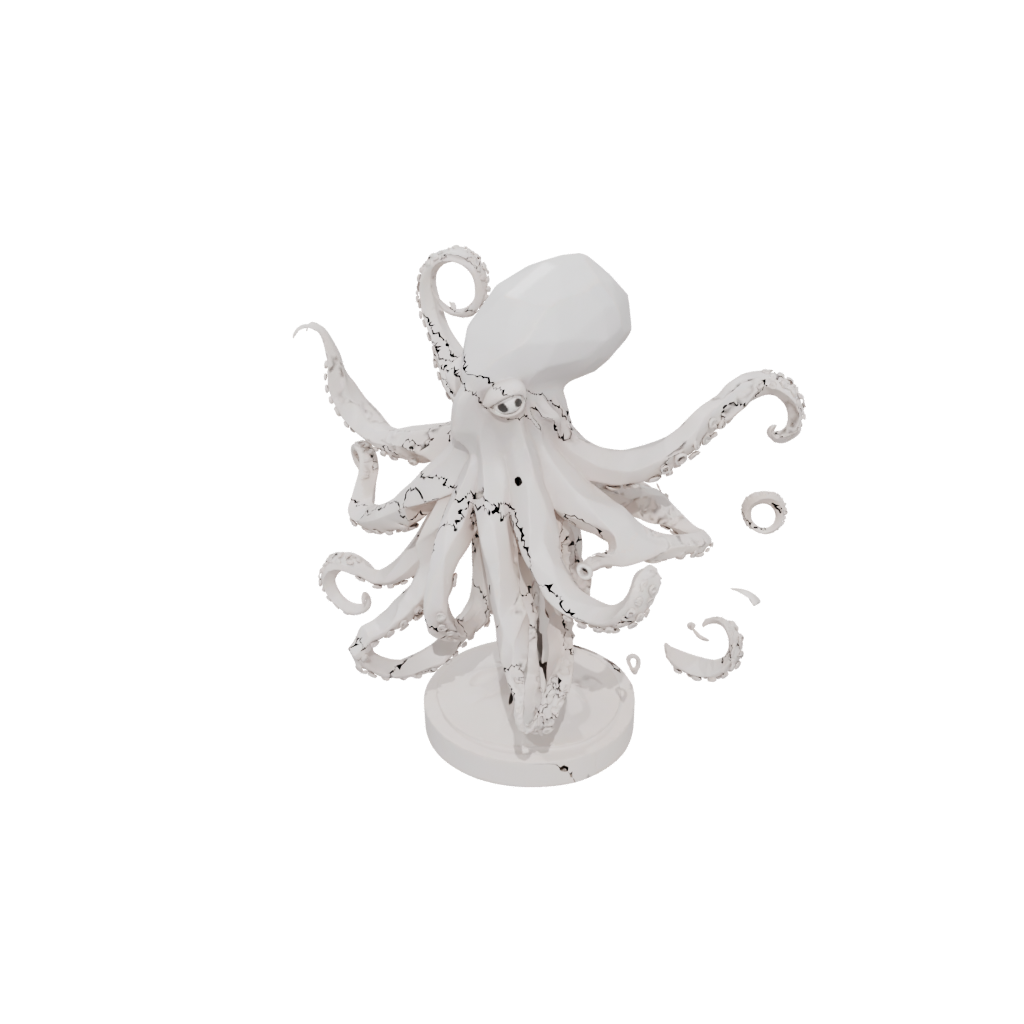 Low-Poly Geo Flexi Octopus