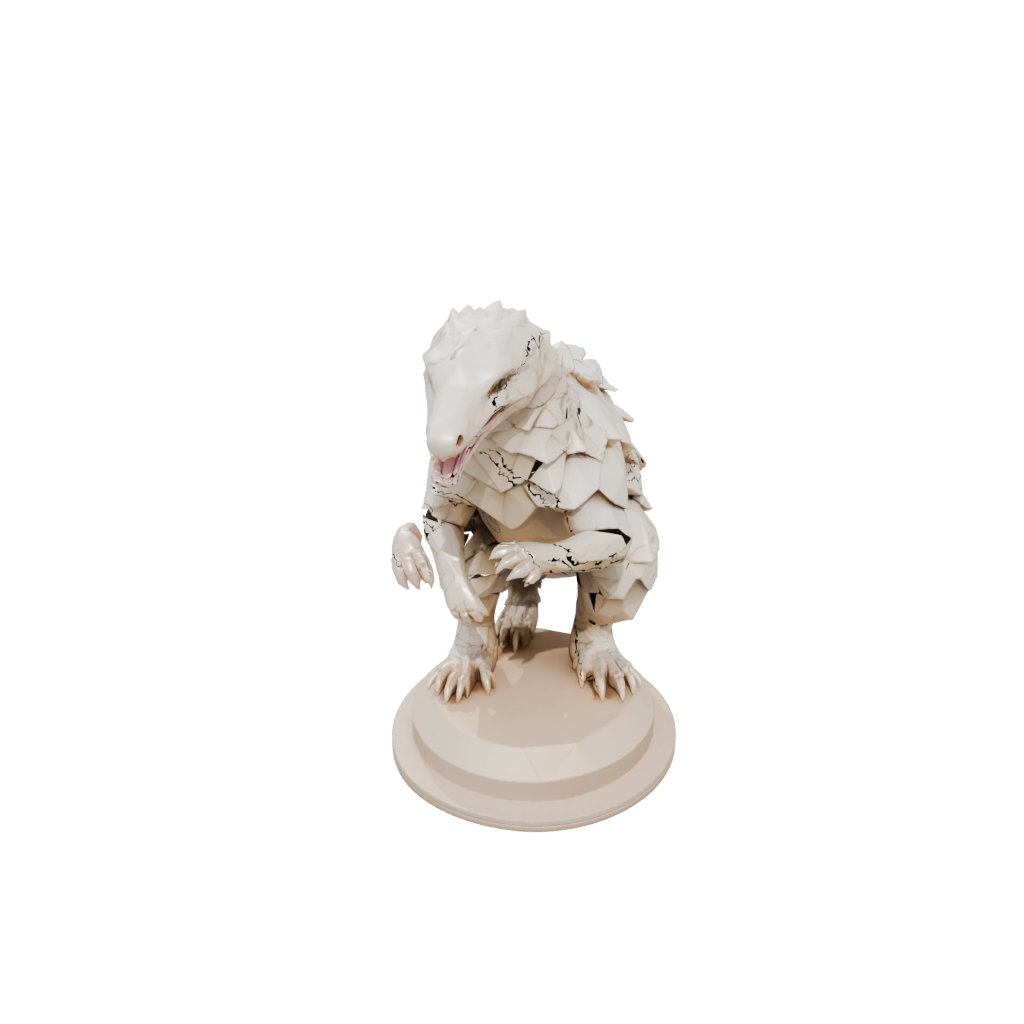 Low-Poly Geo Flexi Pangolin