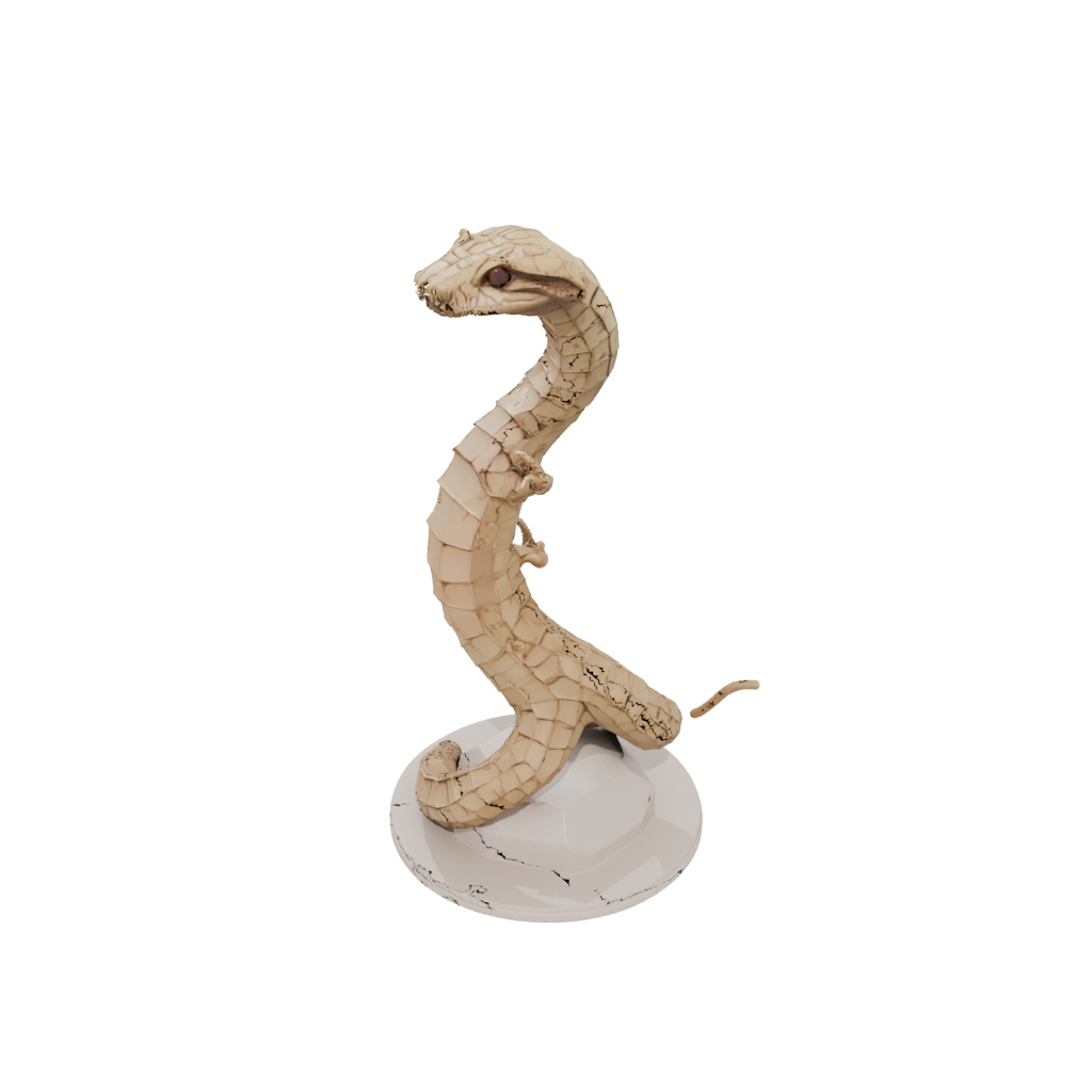 Low-Poly Geo Flexi Rattlesnake
