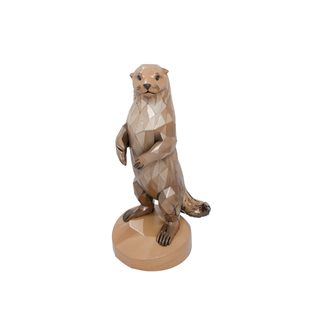 Low-Poly Geo Flexi Sea Otter