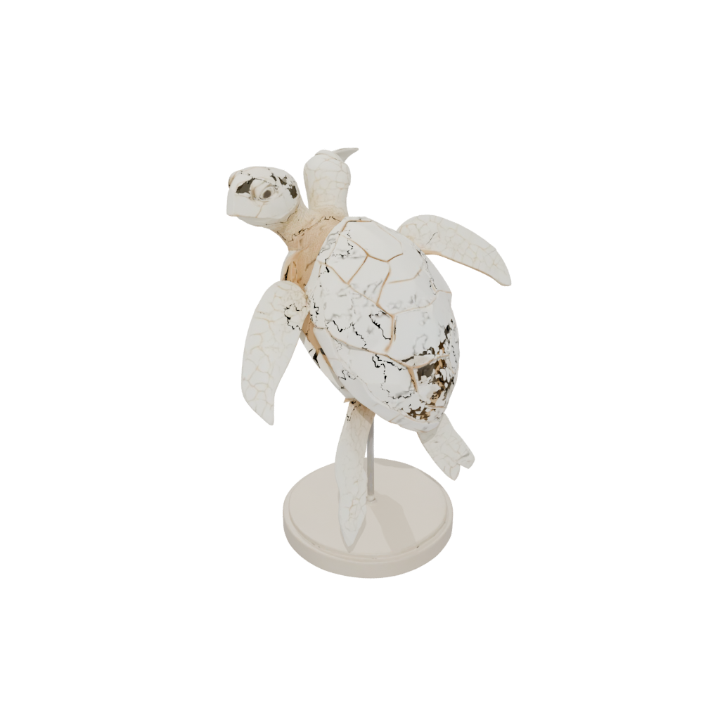 Low-Poly Geo Flexi Sea Turtle