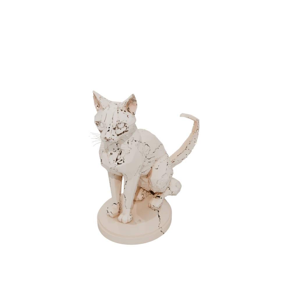 Low-Poly Geo Flexi Tabby Cat