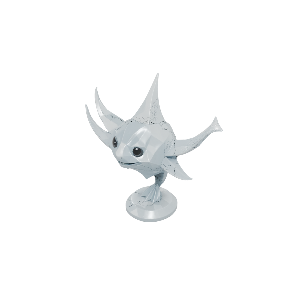 Low-Poly Kawaii Flexi Manta Ray
