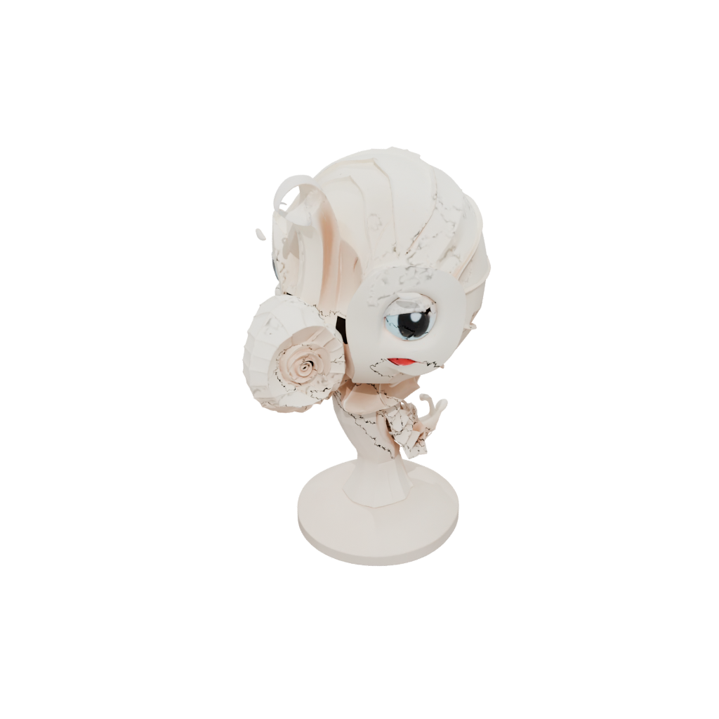 Low-Poly Kawaii Flexi Nautilus