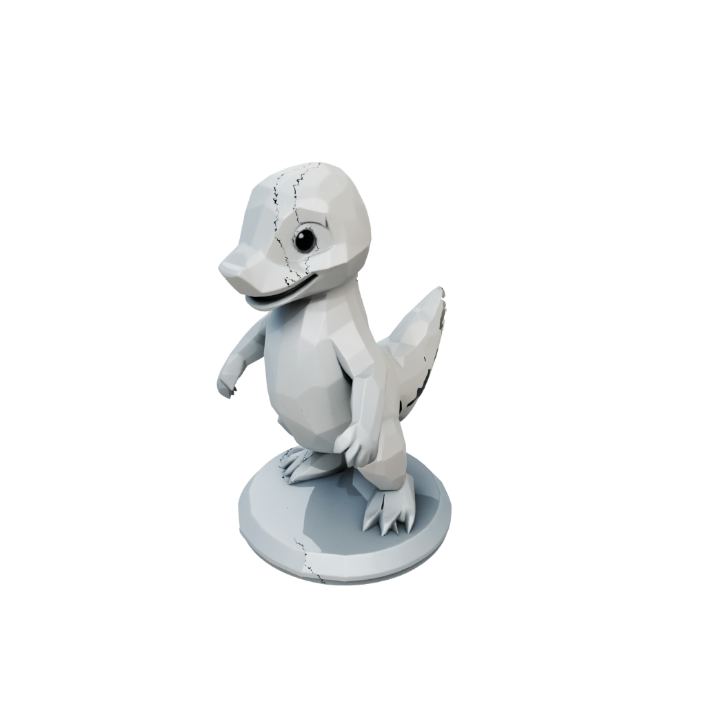 Low-Poly Kawaii Flexi Platypus
