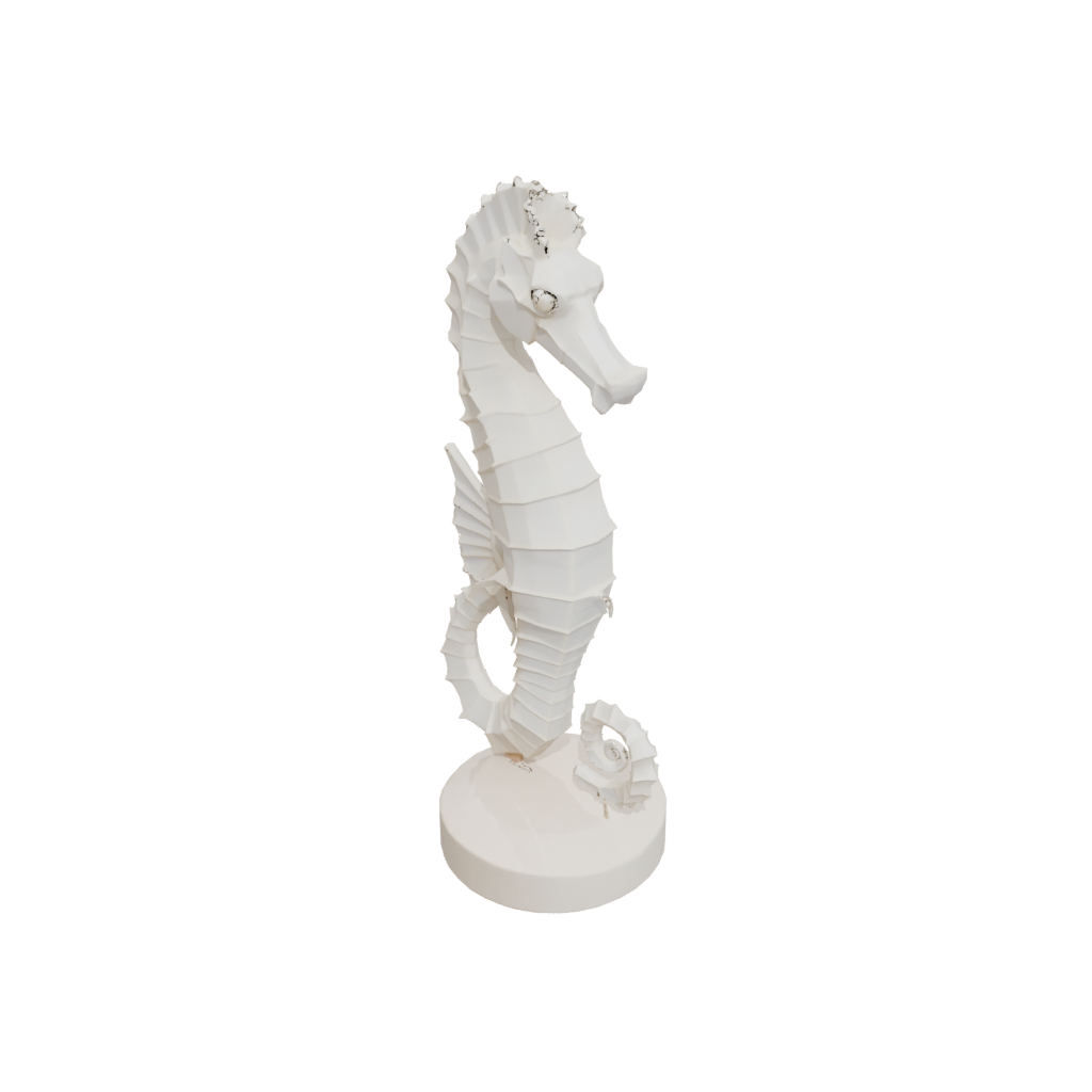 Low-Poly Kawaii Flexi Seahorse