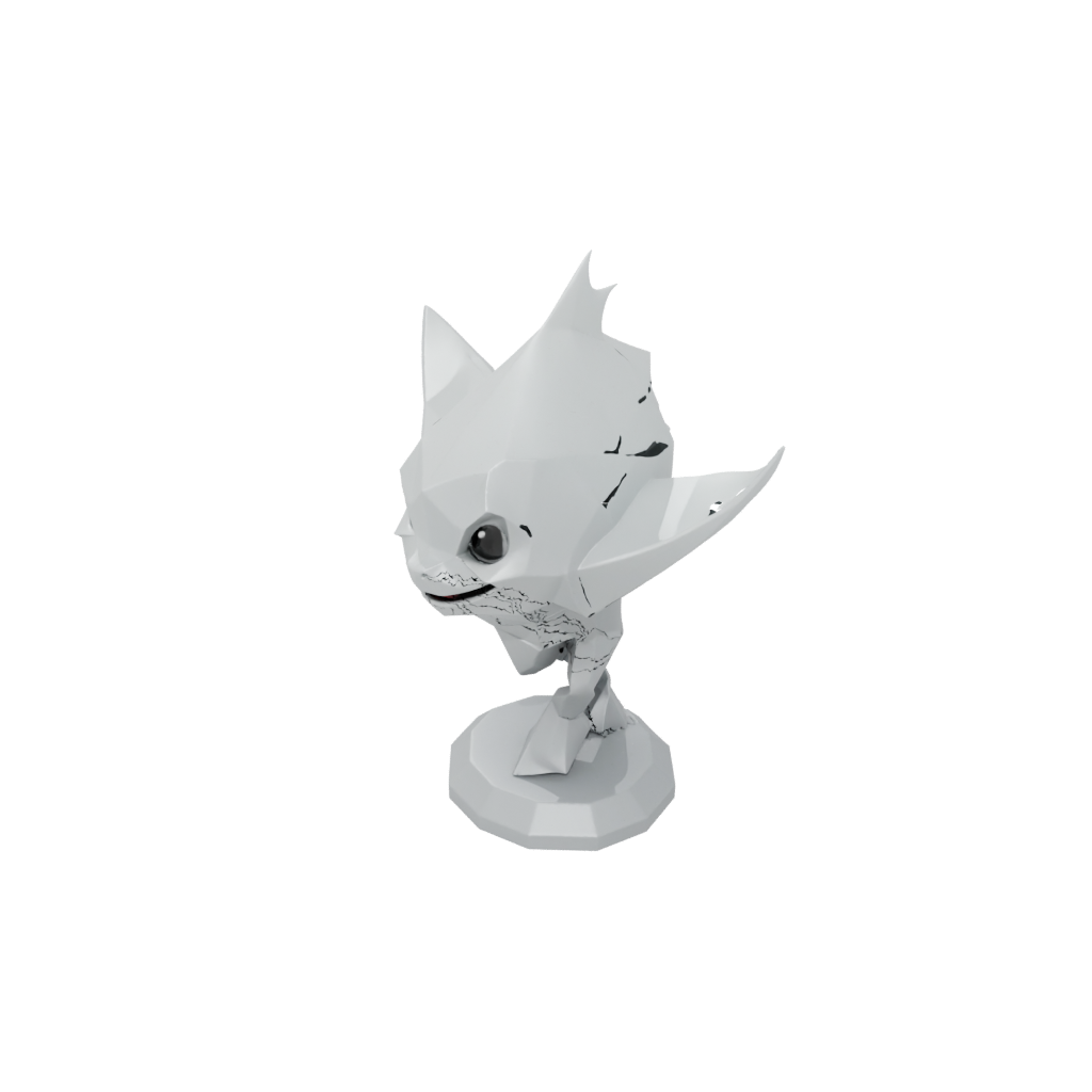 Low-Poly Kawaii Flexi Stingray