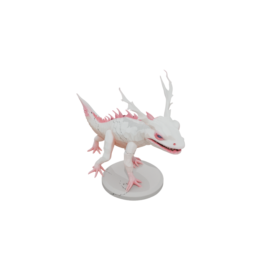 Low-Poly Realistic Flexi Axolotl