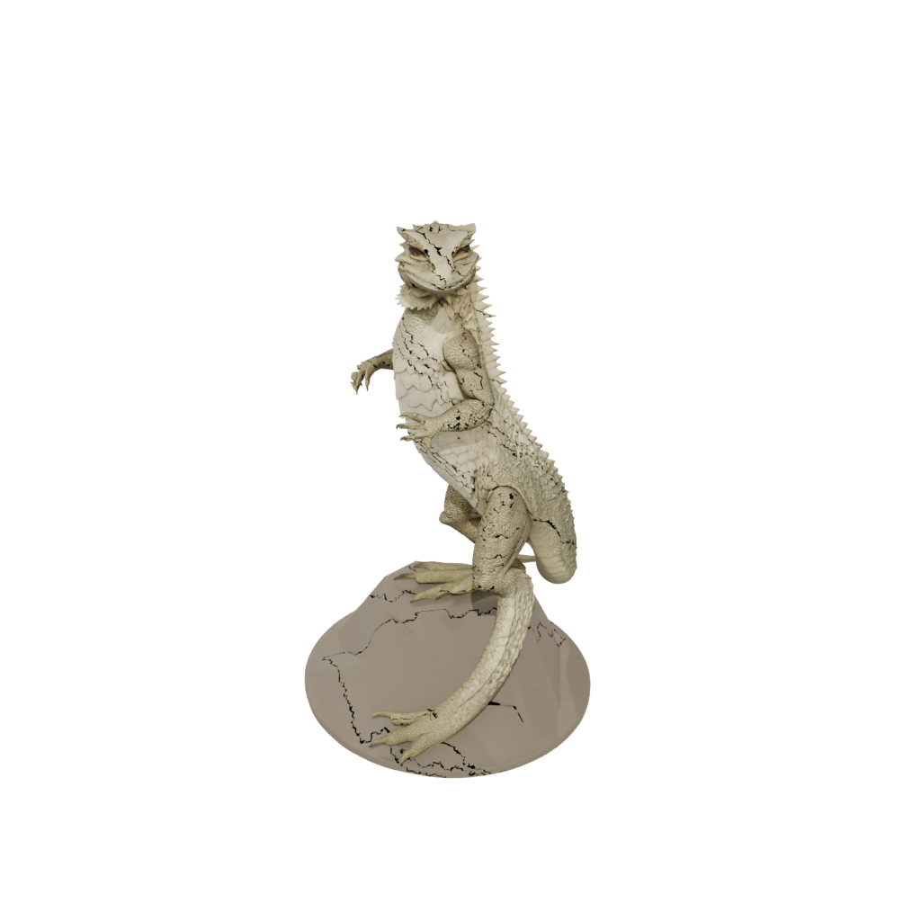 Low-Poly Realistic Flexi Bearded Dragon