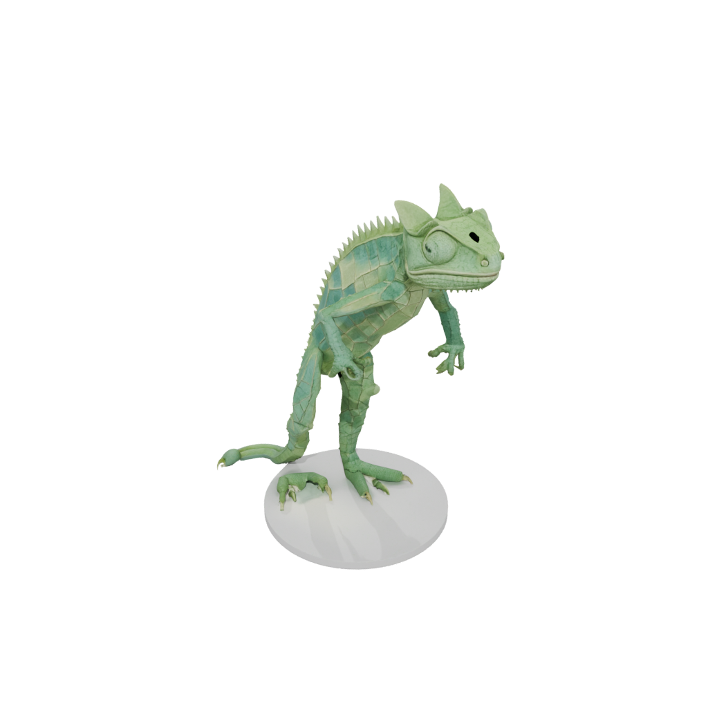 Low-Poly Realistic Flexi Chameleon