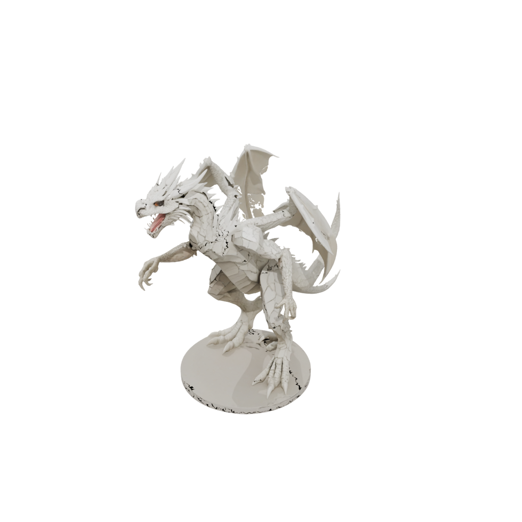 Low-Poly Realistic Flexi Dragon