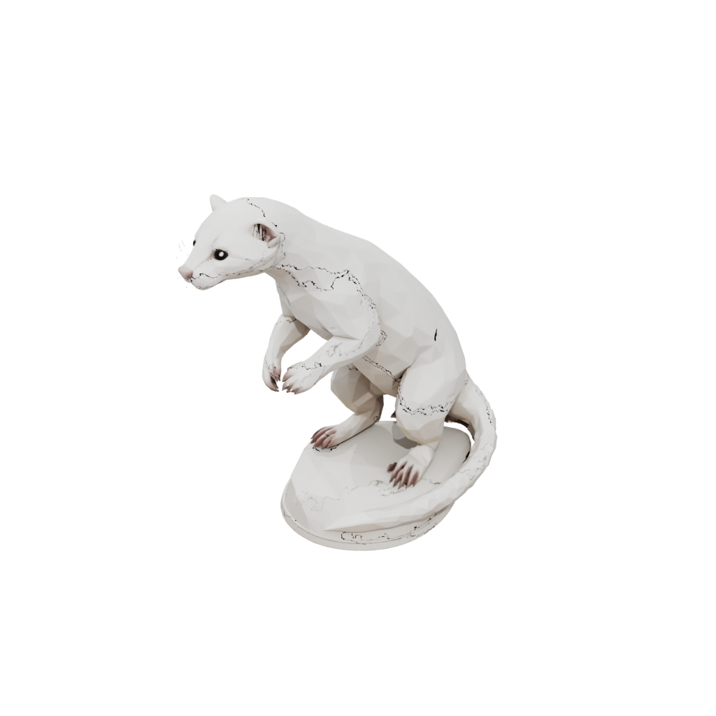 Low-Poly Realistic Flexi Ferret