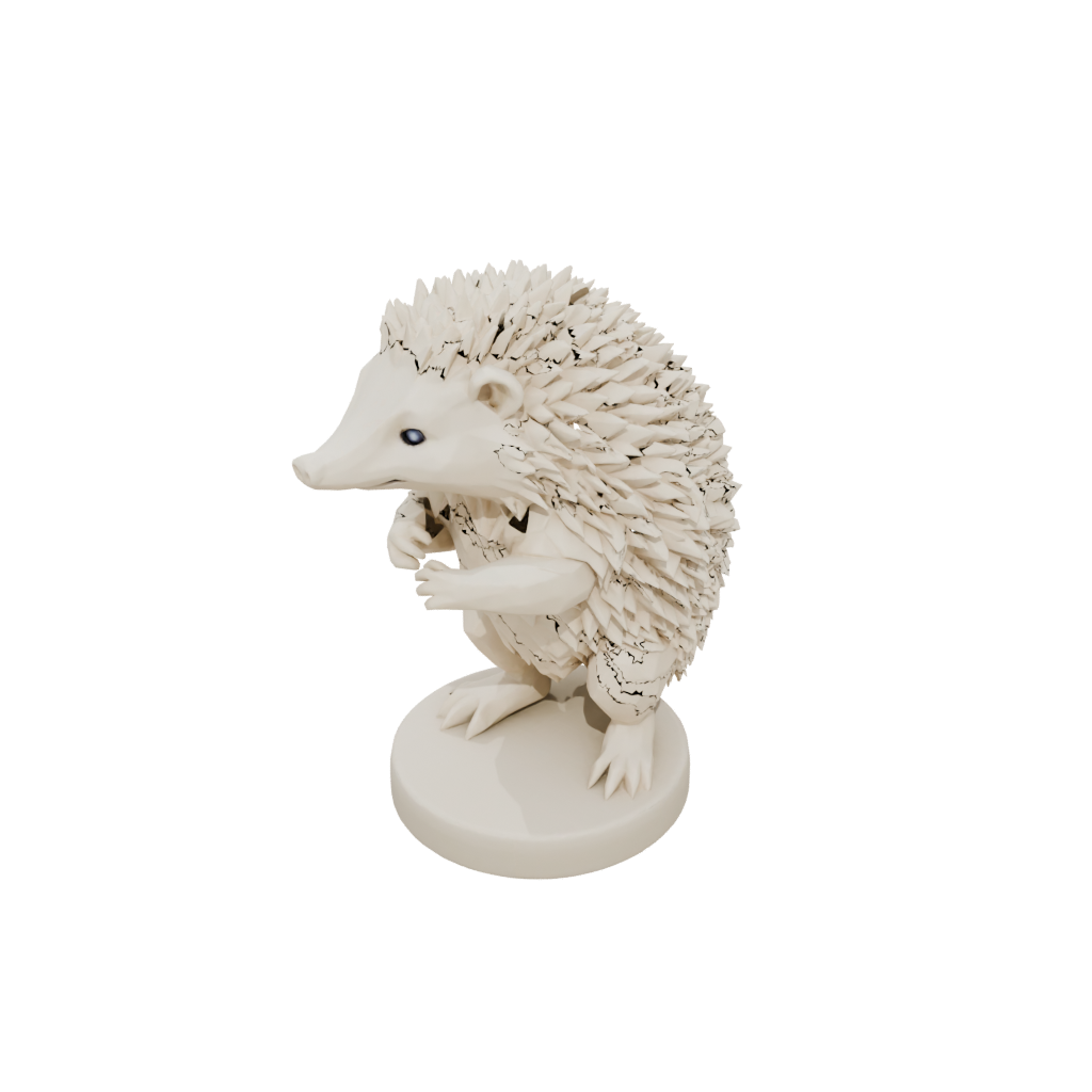 Low-Poly Realistic Flexi Hedgehog