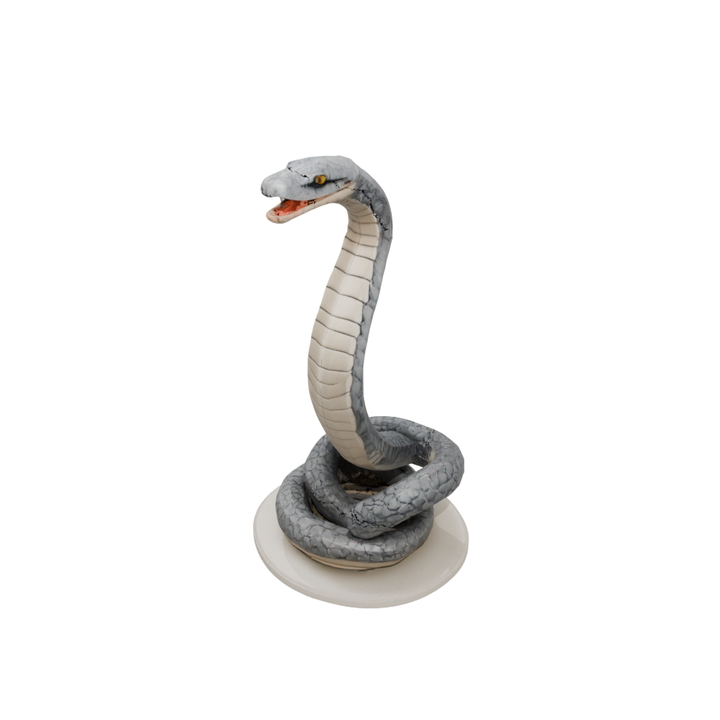 Low-Poly Realistic Flexi King Cobra