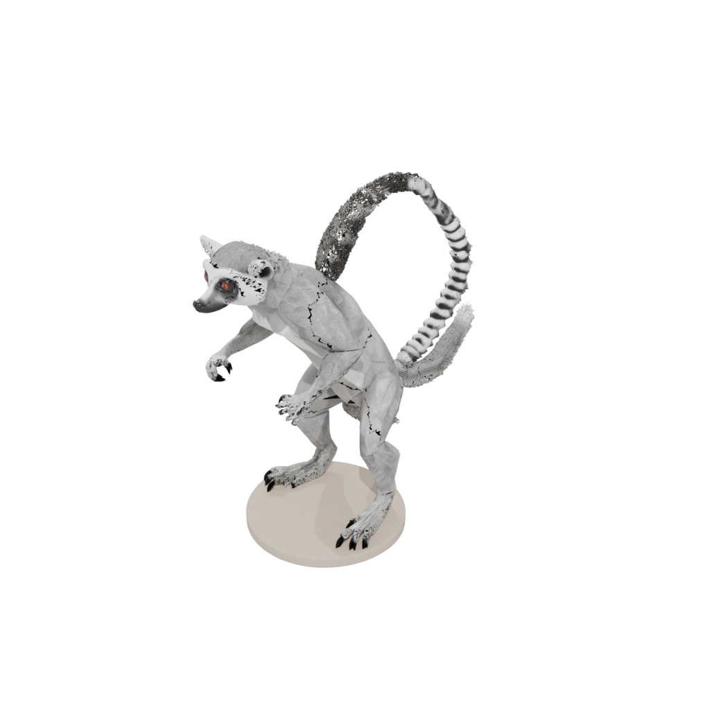 Low-Poly Realistic Flexi Lemur