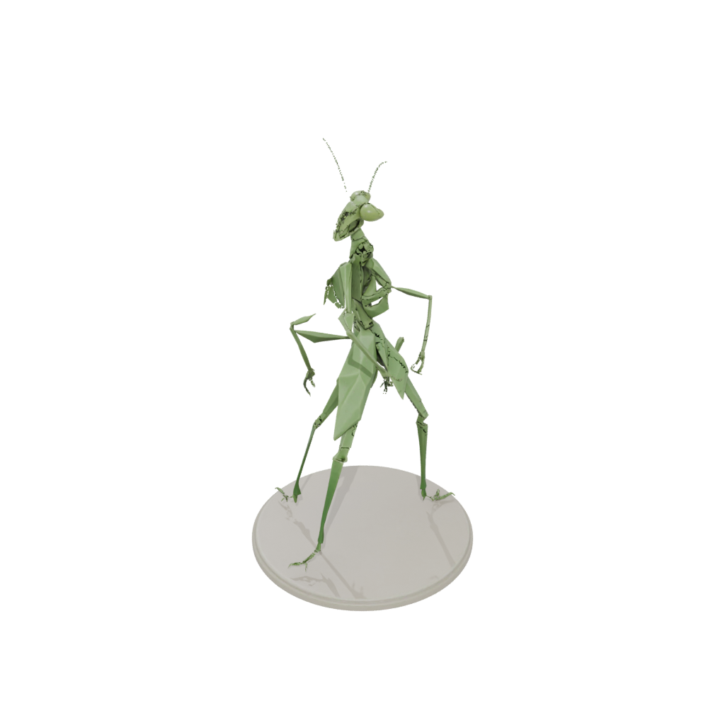 Low-Poly Realistic Flexi Praying Mantis