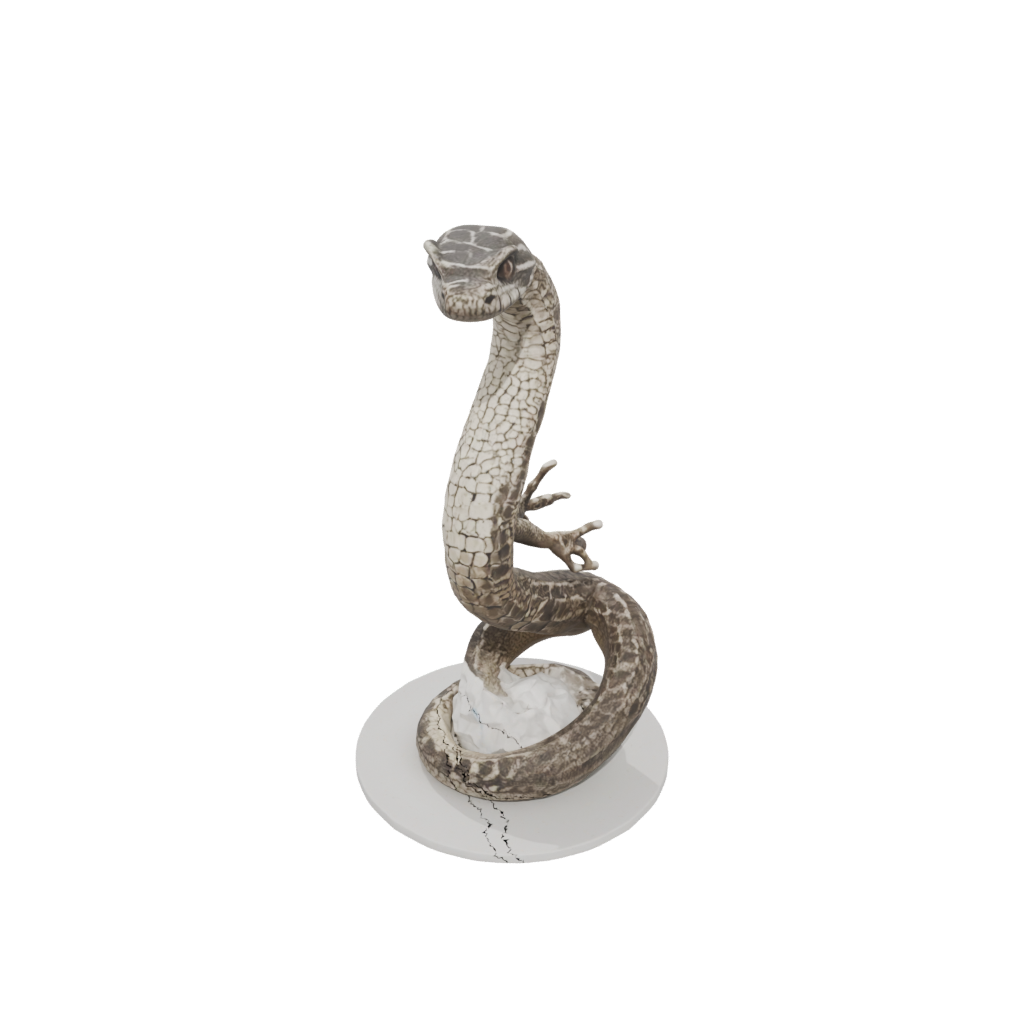 Low-Poly Realistic Flexi Rattlesnake