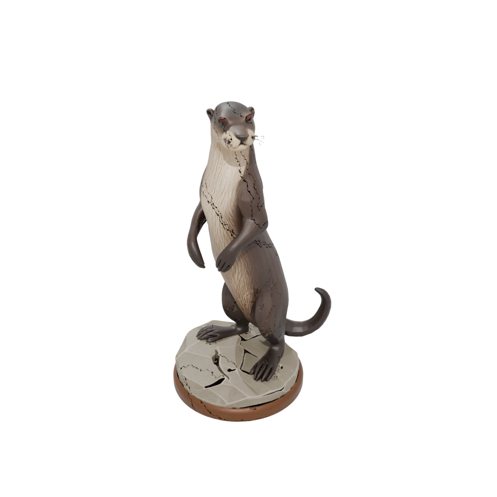 Low-Poly Realistic Flexi River Otter