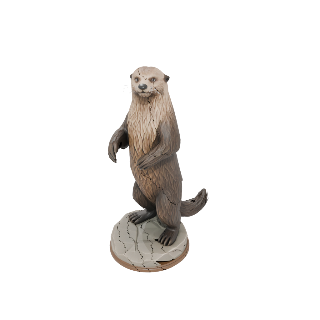 Low-Poly Realistic Flexi Sea Otter