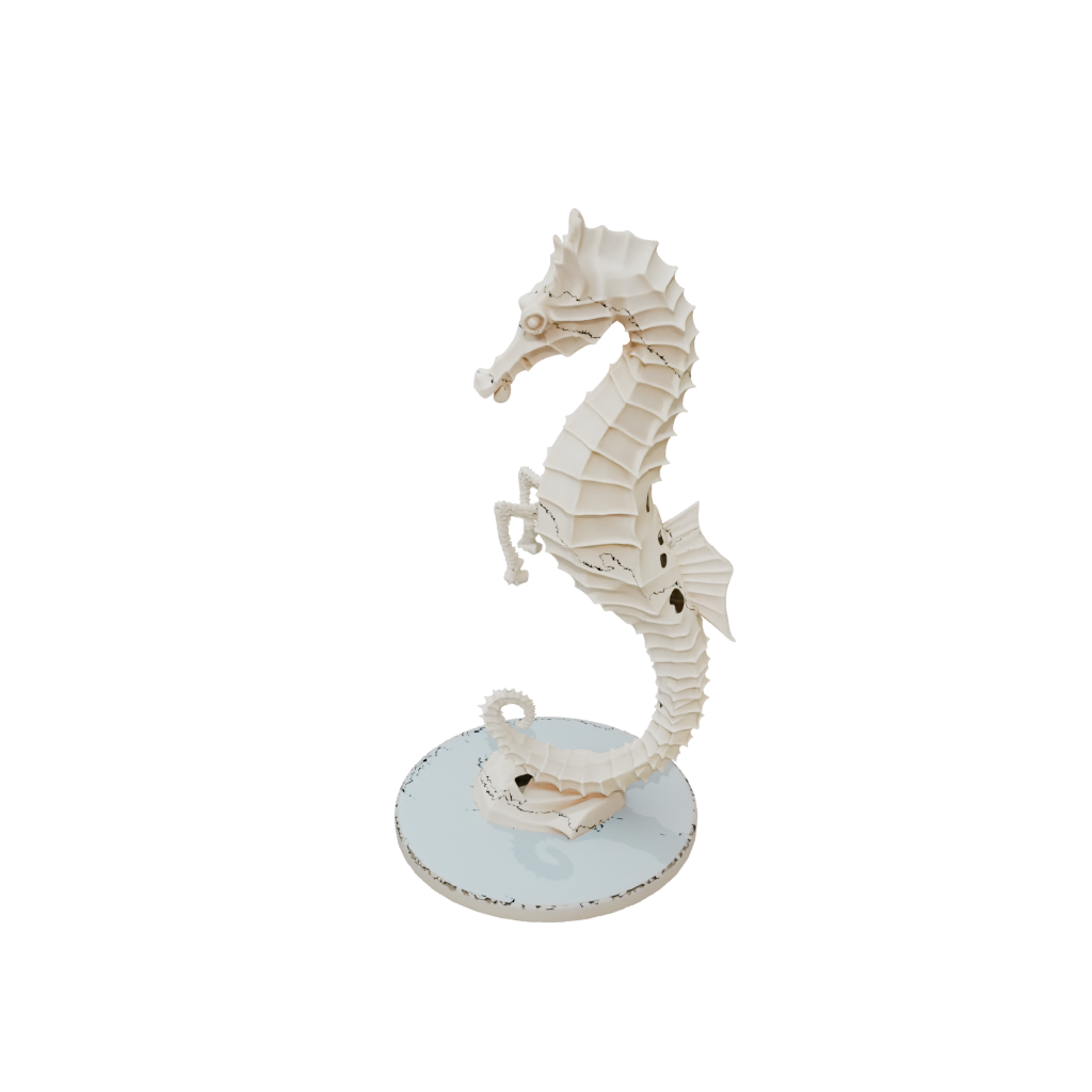 Low-Poly Realistic Flexi Seahorse