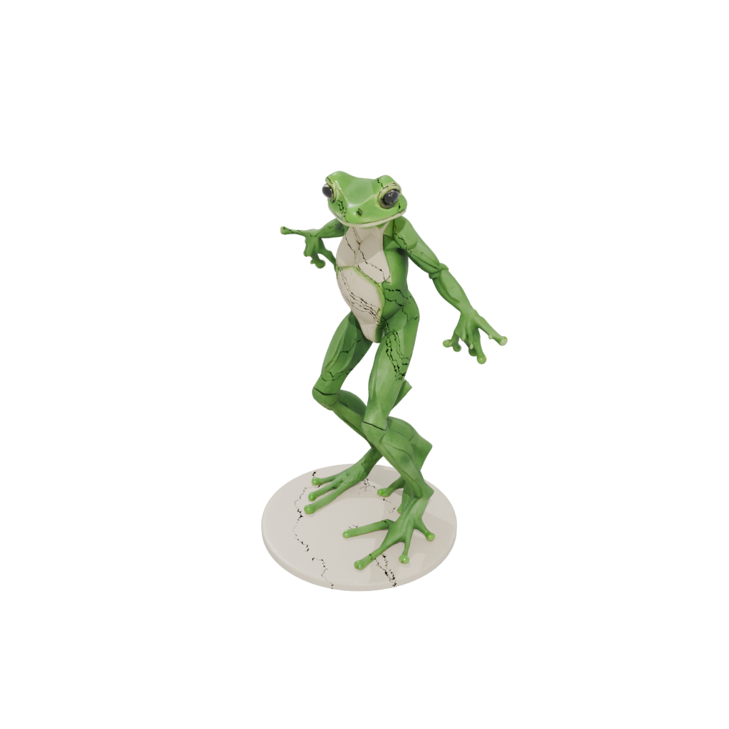 Low-Poly Realistic Flexi Tree Frog