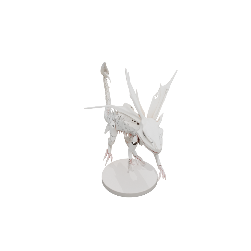 Low-Poly Skeleton Flexi Axolotl