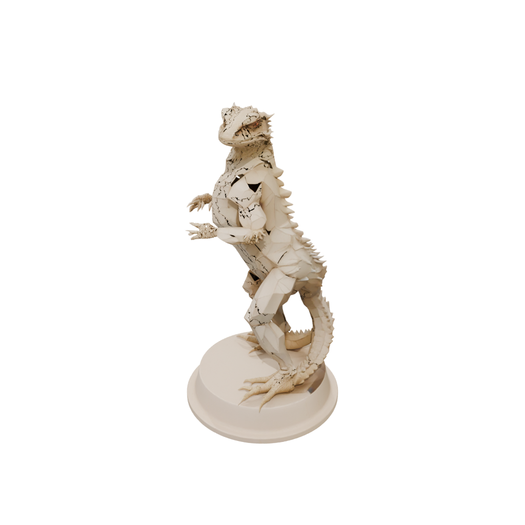 Low-Poly Skeleton Flexi Bearded Dragon