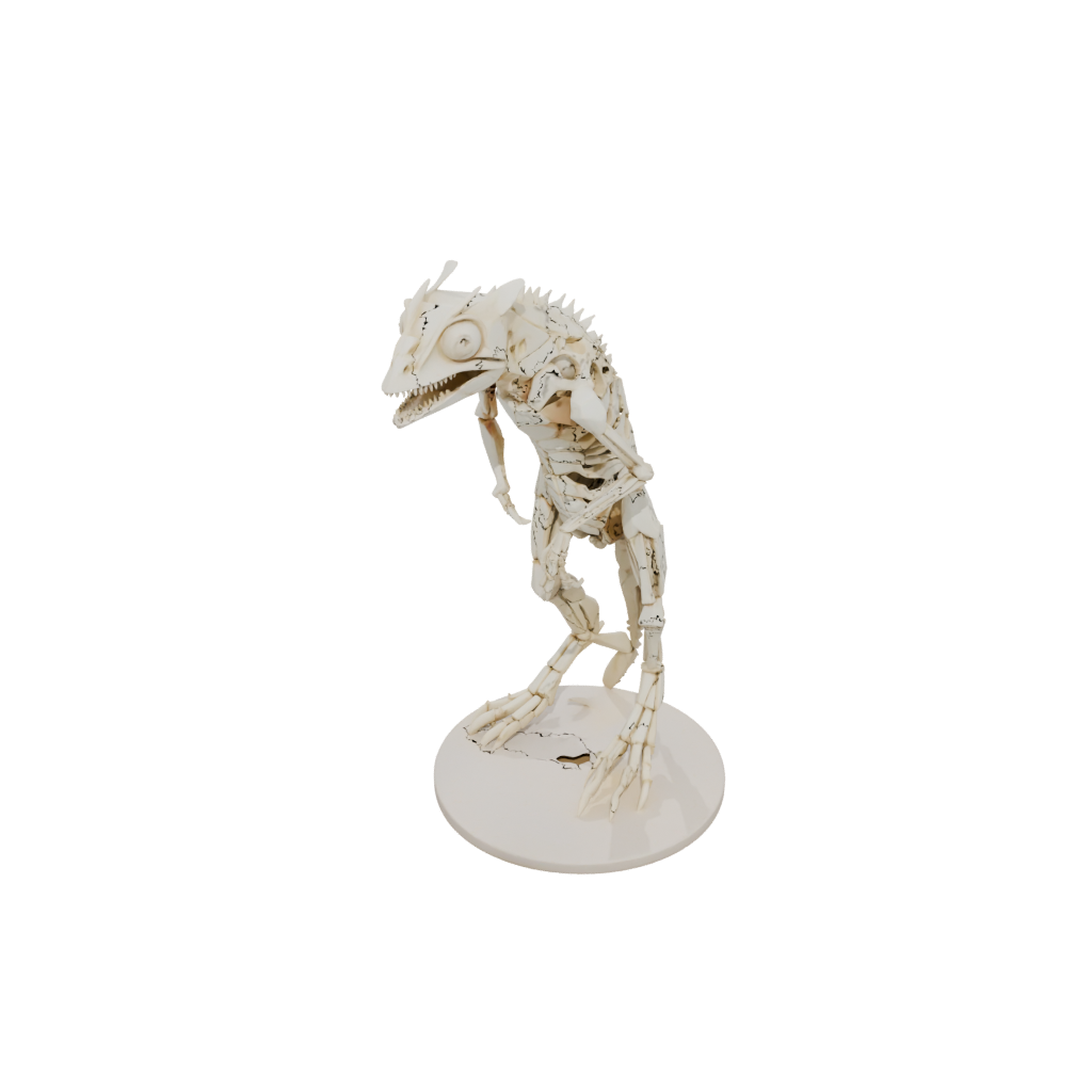 Low-Poly Skeleton Flexi Chameleon