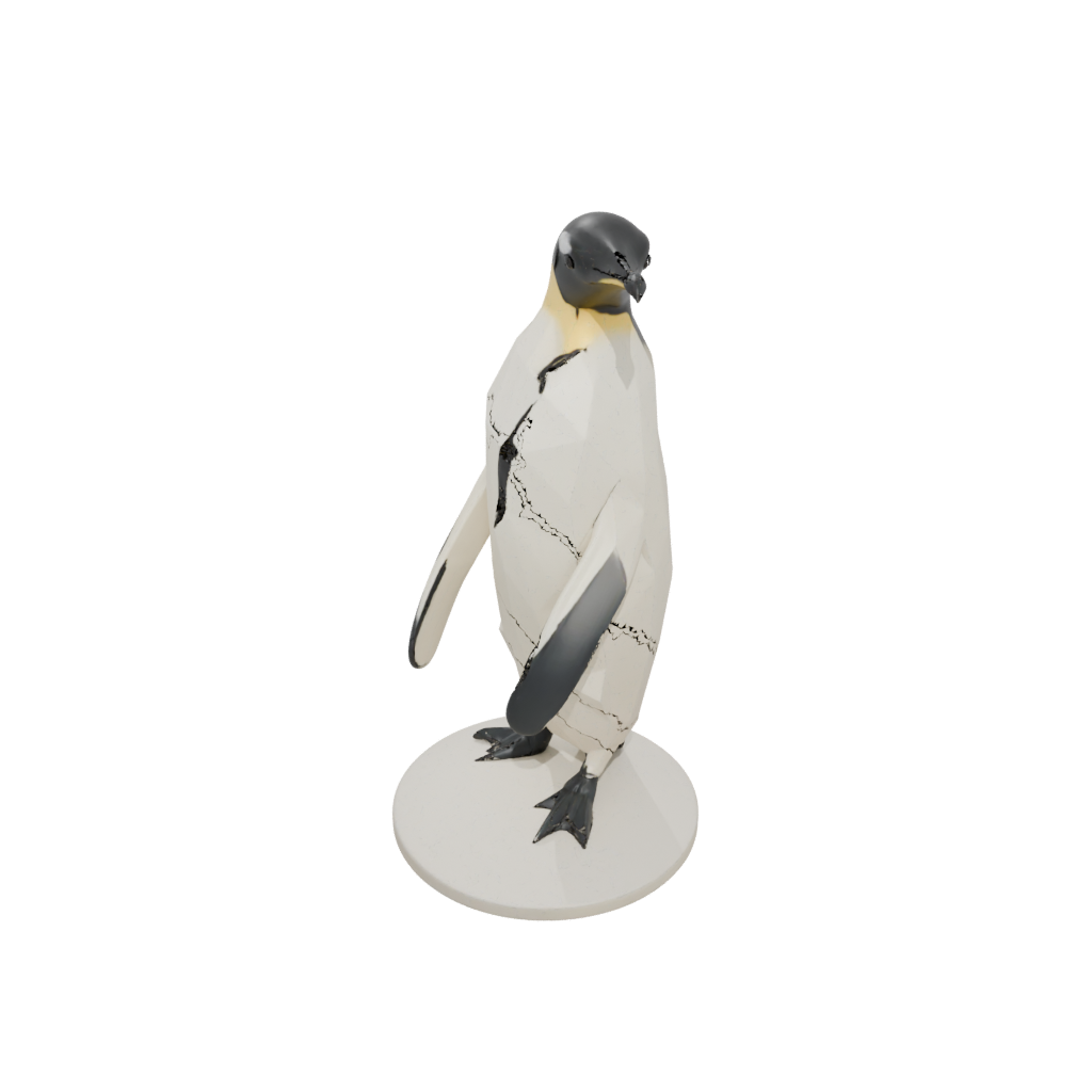 Low-Poly Skeleton Flexi Emperor Penguin