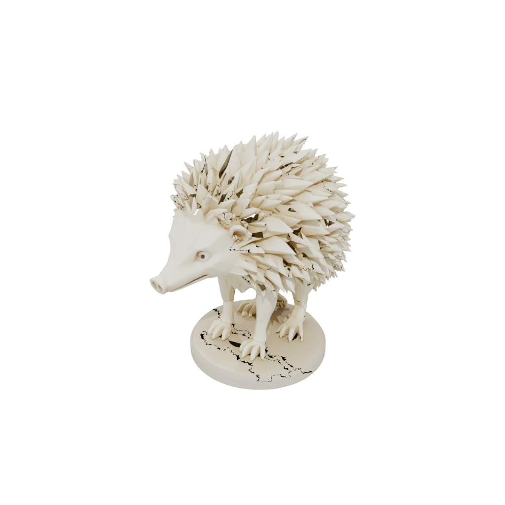 Low-Poly Skeleton Flexi Hedgehog