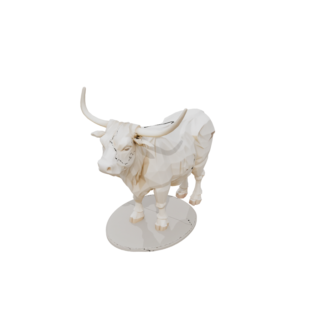 Low-Poly Skeleton Flexi Highland Cow