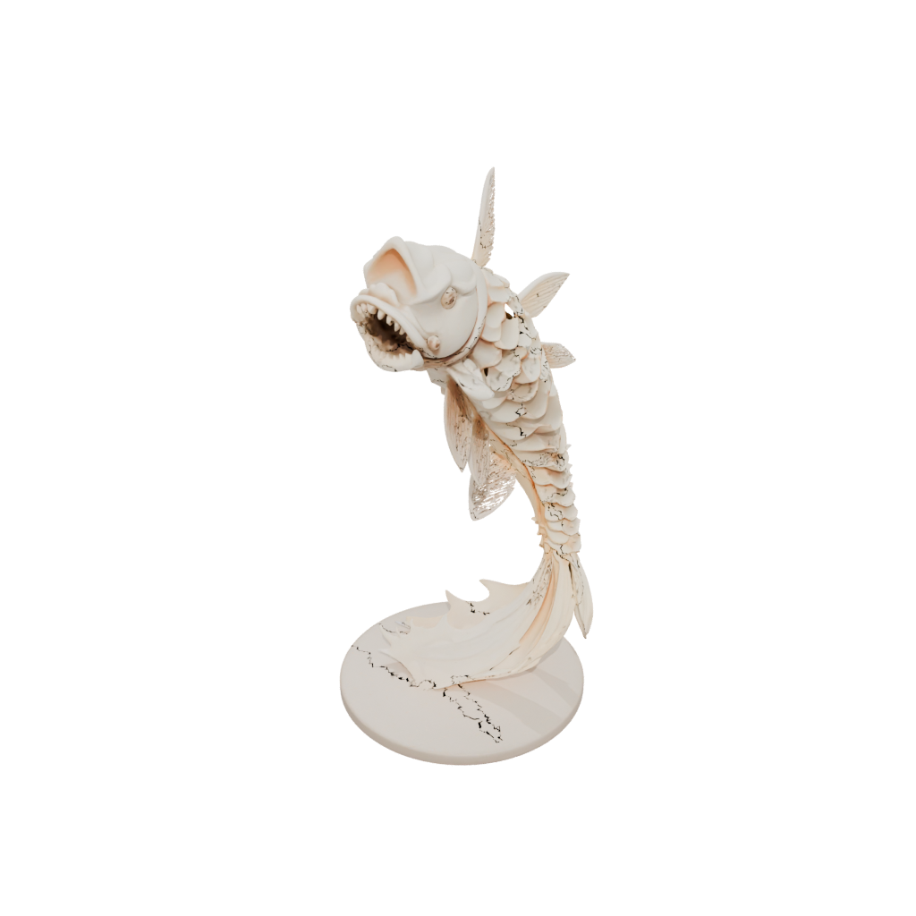 Low-Poly Skeleton Flexi Koi Fish